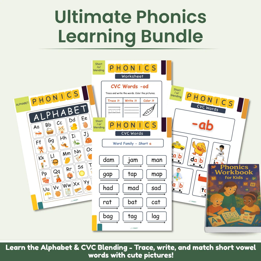 Phonics Workbook Printable Reading Activities