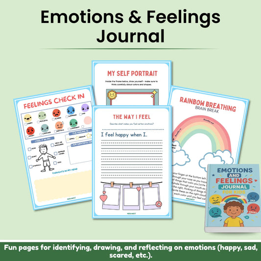 Kids Mental Health Bundle – 5-in-1 Workbooks & Journals | Emotions, Confidence, Mindfulness, Gratitude & Anger Management