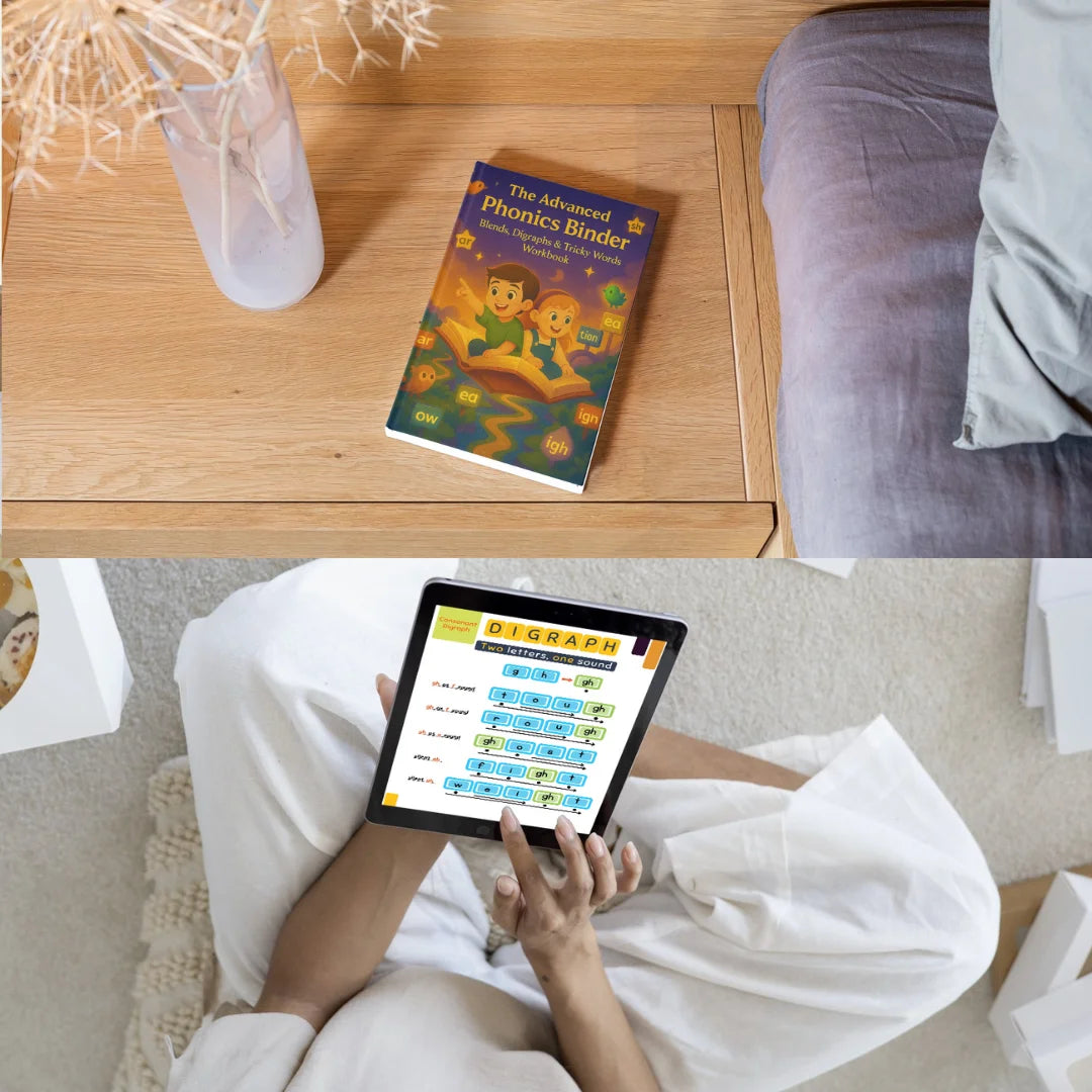 Phonics Workbook Bundle for Kids Printable Reading Activities