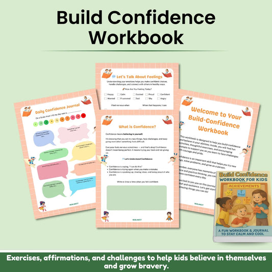 Kids Mental Health Bundle – 5-in-1 Workbooks & Journals | Emotions, Confidence, Mindfulness, Gratitude & Anger Management