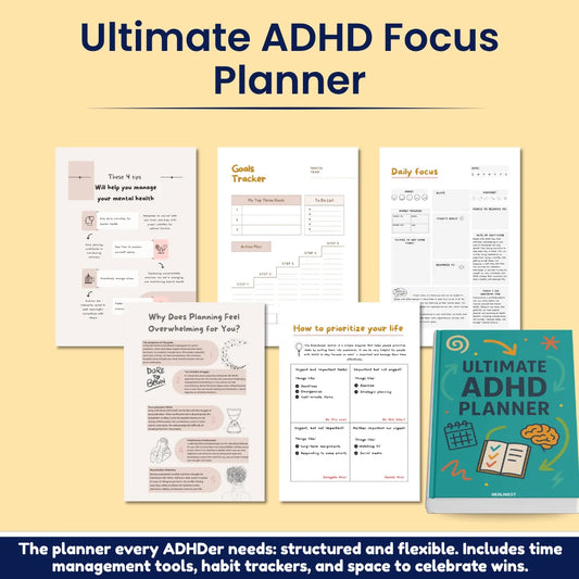 Printable ADHD planner for adults and teens