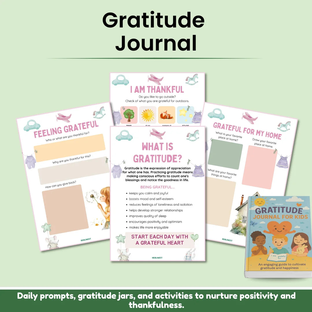 Kids Mental Health Bundle – 5-in-1 Workbooks & Journals | Emotions, Confidence, Mindfulness, Gratitude & Anger Management