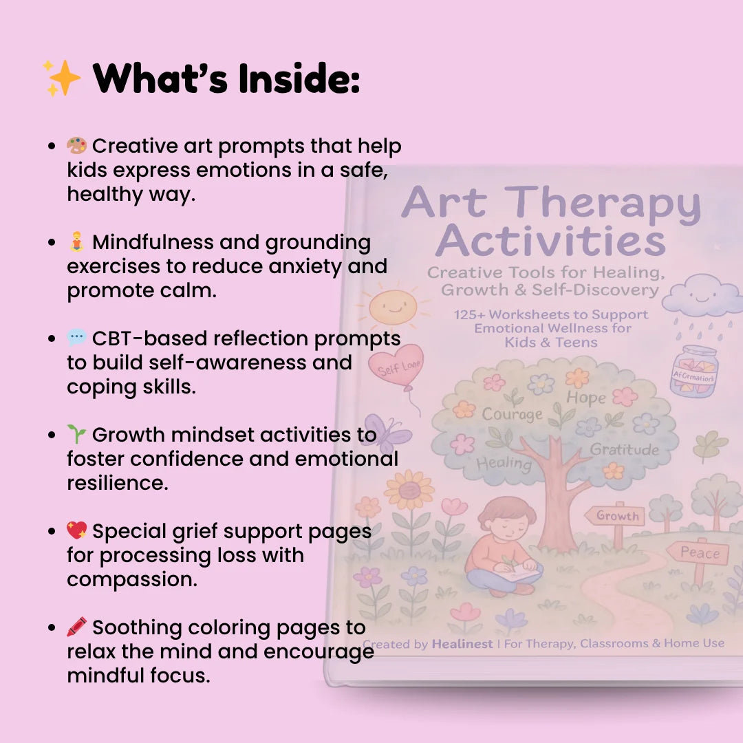 Printable CBT worksheet for kids emotional regulation and coping skills