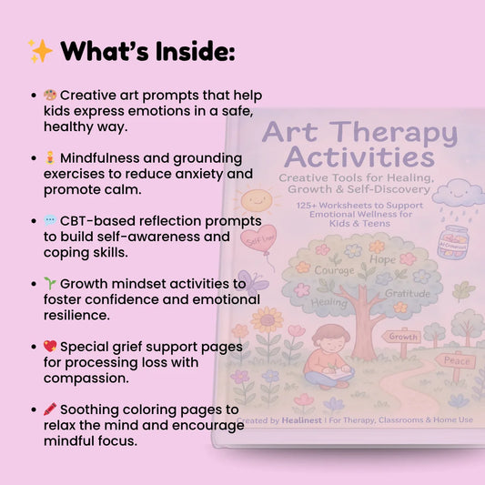 Printable CBT worksheet for kids emotional regulation and coping skills