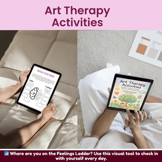 Growth mindset journaling activity for teens art therapy PDF