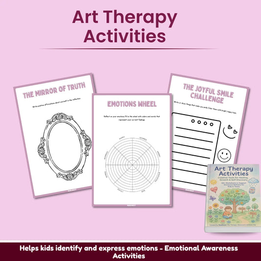 SEL (social emotional learning) art therapy activity sheet