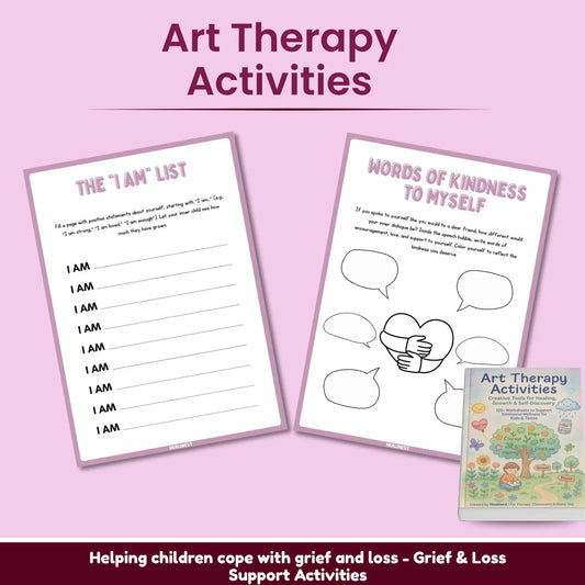 Printable coping skills workbook page for child mental health