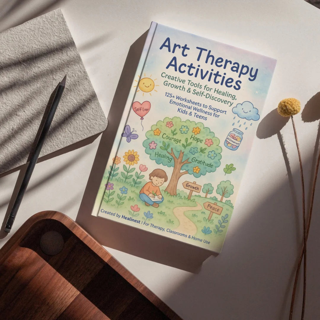 Art therapy workbook cover