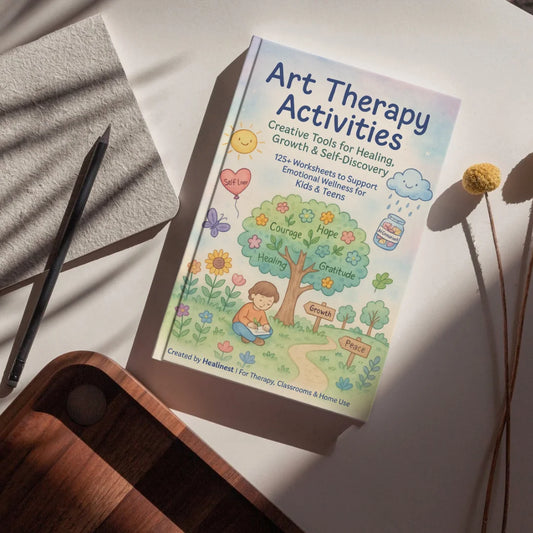 Art therapy workbook cover
