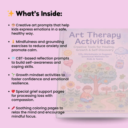 Printable CBT worksheet for kids emotional regulation and coping skills